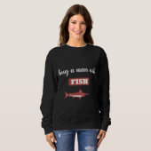 Koop een Man Eat Fish Design Trui (Voorkant volledig)