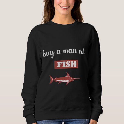 Koop een Man Eat Fish Design Trui (Voorkant)