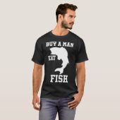 Koop een man eet vis s t-shirt (Voorkant volledig)