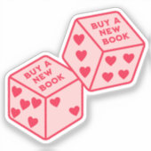 Koop een nieuw boek Heart Dice Sticker (Voorkant)