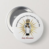 Koop een priester Button op een bierdag 1 (Voorkant /achterkant)