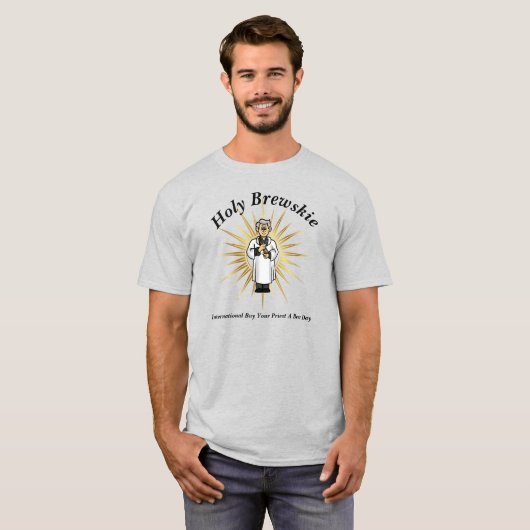 Koop een priester op dag T-Shirt voor bier (Voorkant volledig)