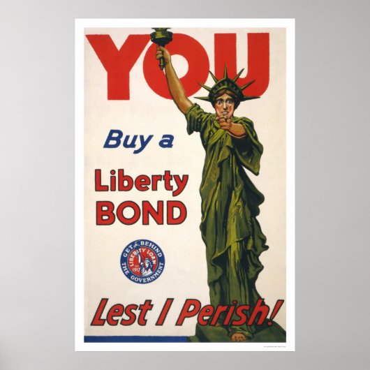 Koop een vrijheidsobligatie... de minste die ik he poster (Voorkant)