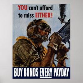 Koop elke dag obligaties — WW2 Poster