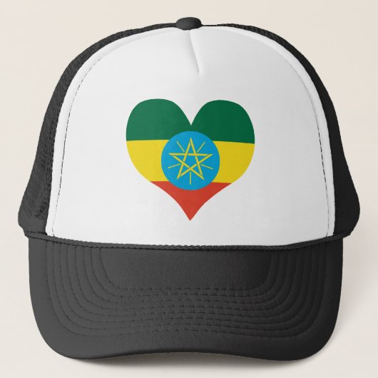 Koop Ethiopia Flag Trucker Pet (Voorkant)