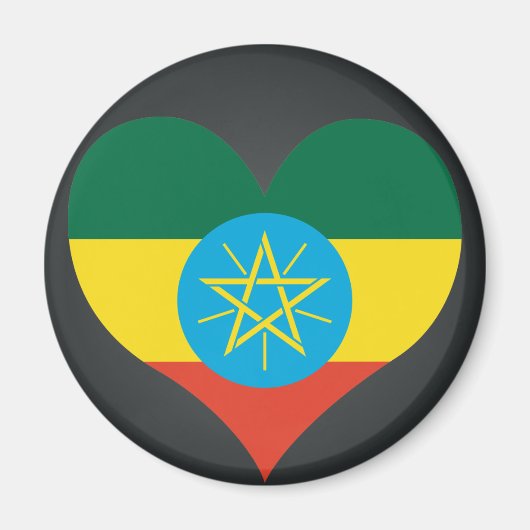 Koop Ethiopia Vlag Magneet (Voorkant)