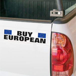 Koop Europese bumperstickers met EU-vlag