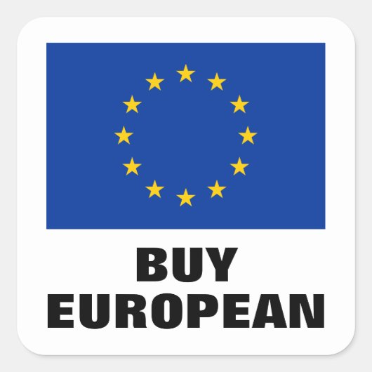 Koop Europese kleine stickers met Europese vlag (Voorkant)