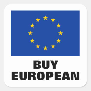Koop Europese kleine stickers met Europese vlag