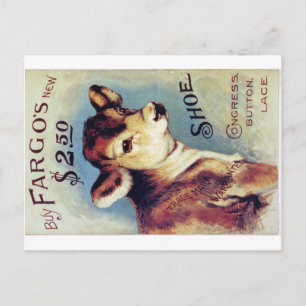 Koop Fargo's nieuwe schoen van 2,50 dollar Briefkaart