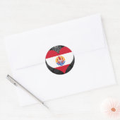 Koop Franse vlag Polynesië Ronde Sticker (Envelop)