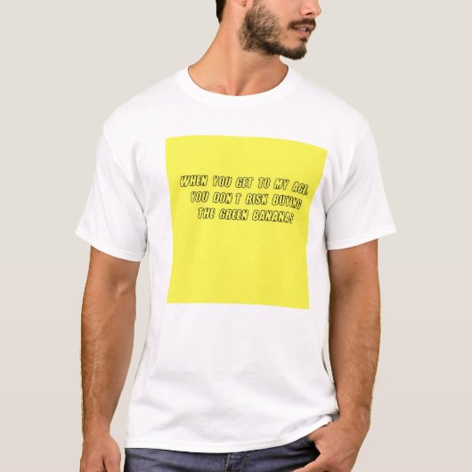 Koop geen groene bananen t-shirt (Voorkant)