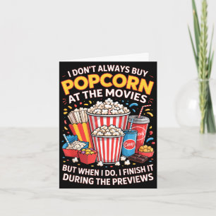 Koop geen popcorn film bioscoop eten nacht snack kaart