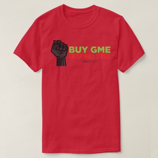 Koop GME Crush Wall Street T-shirt (Design voorkant)
