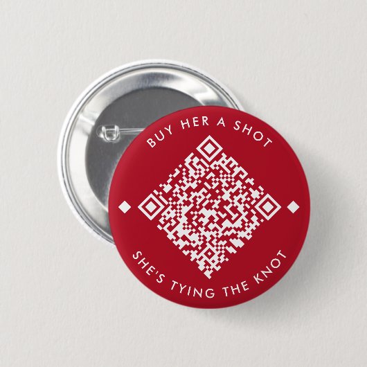 Koop haar een foto | Bachelorette QR Code Button (Voorkant /achterkant)