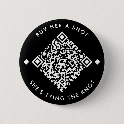 Koop haar een foto | Bachelorette QR Code Button (Voorkant)