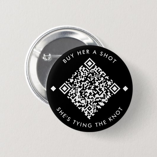 Koop haar een foto | Bachelorette QR Code Button (Voorkant /achterkant)