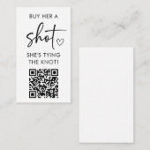 Koop haar een schot Ze is de knoop QR Code Informatiekaartje (Voorkant / Achterkant)