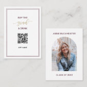 Koop het Afstudeerder een Kaart van het Afstuderen Visitekaartje (Voorkant / Achterkant)