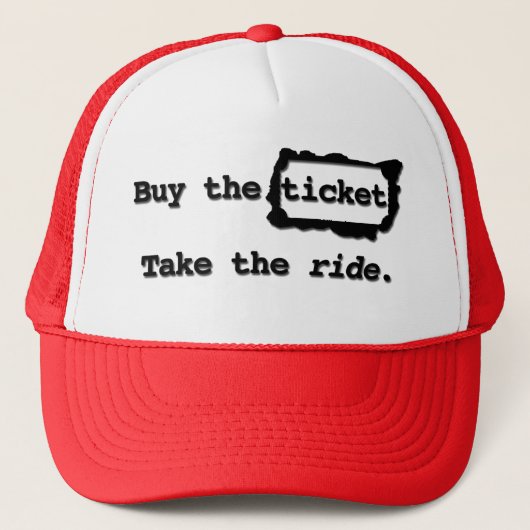 Koop het ticket. Neem de lift. Pet (Voorkant)