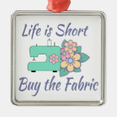 Koop het weefsel, naaien, kantelen, vlotten metalen ornament (Voorkant)