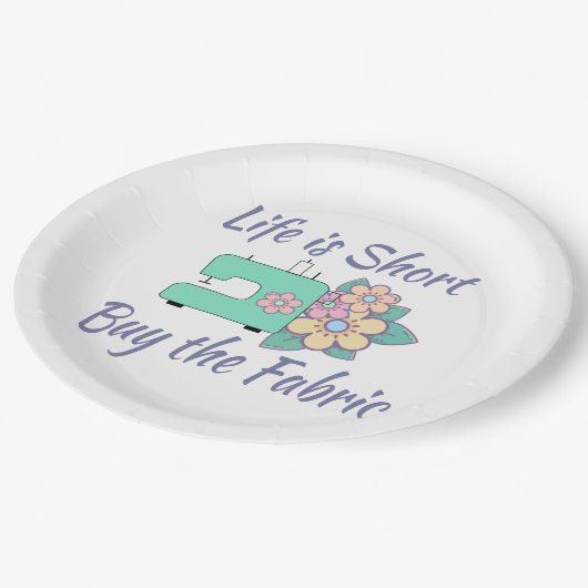 Koop het weefsel, naaien, kantelen, vlotten papieren bordje (Gekanteld)