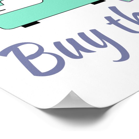 Koop het weefsel, naaien, kantelen, vlotten poster (Hoek)