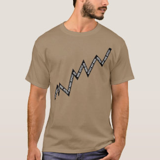 Koop Hodl herhaal lijndiagram zwart T-shirt