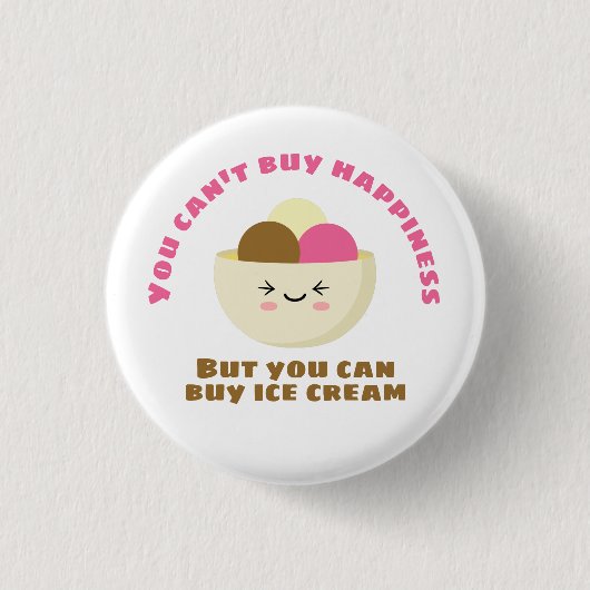 Koop ijs Cream Ronde Button 3,2 Cm (Voorkant)