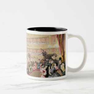 Koop in de opera tweekleurige koffiemok