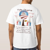 Koop in het socialisme en wacht in de rij t-shirt (Achterkant)