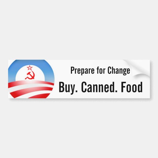 Koop. Ingeblikt. Eten Bumpersticker (Voorkant)