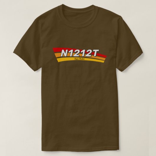 Koop je eigen vliegtuignummer T-shirt (Design voorkant)