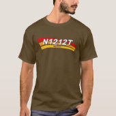 Koop je eigen vliegtuignummer T-shirt (Voorkant)