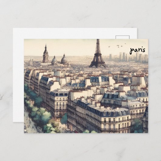 Koop kaart Paris Mass Mailing briefkaarten (Voorkant / Achterkant)