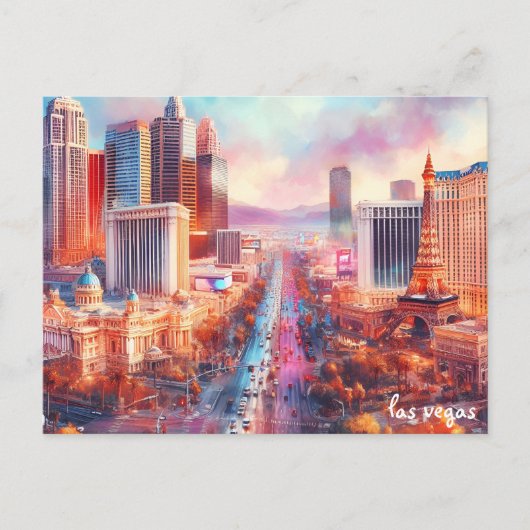 koop kleurrijke Travel  las vegas briefkaarten (Voorkant)