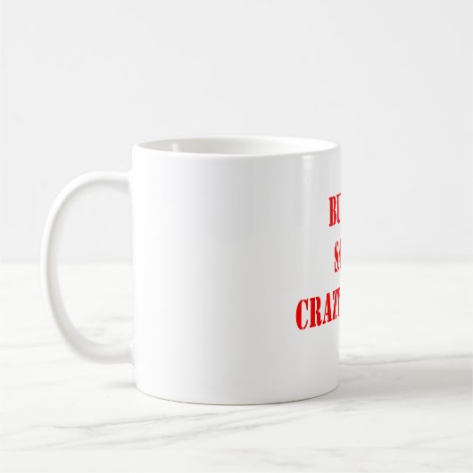 Koop Kunst Save A Crazy Person Mok (Links)