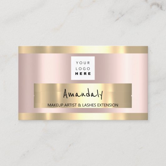 Koop Logo roze QR CODE Visitekaartje (Voorkant)