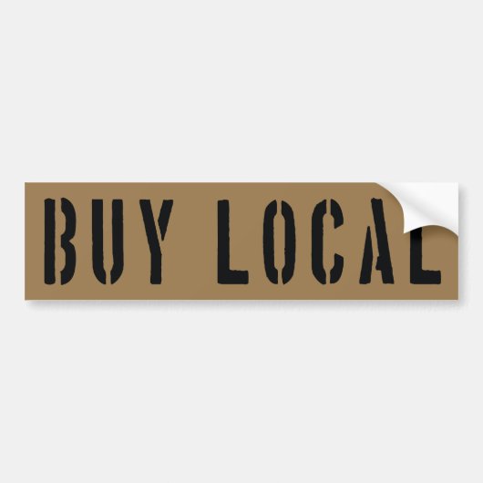 KOOP LOKAAL BUMPERSTICKER (Voorkant)