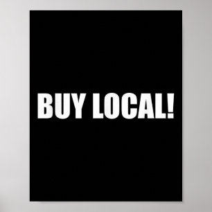 Koop lokale milieubescherming, dierenwelzijn poster