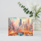 koop luxe Travel  chicago briefkaarten (Staand voorkant)