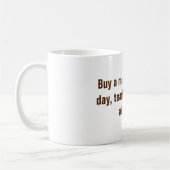 Koop man eten vis T-Shirt Koffiemok (Links)