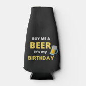 Koop me een bier en mijn verjaardag, bier Drink Flesjeskoeler (Voorkant)