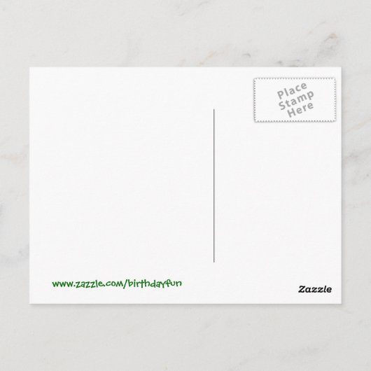 Koop me een Bier Mijn Verjaardag is hier! Briefkaart (Achterkant)