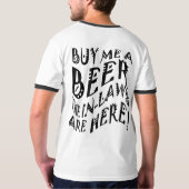 Koop me een biertje. De wetten zijn er. T-shirt (Achterkant)