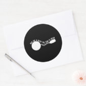 Koop me een biertje, het einde is nabij ronde sticker (Envelop)