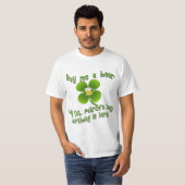 Koop me een biertje Mijn verjaardag is hier St Pat T-shirt (Voorkant volledig)