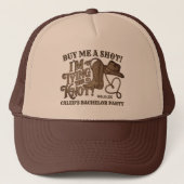 Koop me een borrel Knoop Touw Cowboy Bachelor Part Trucker Pet (Voorkant)