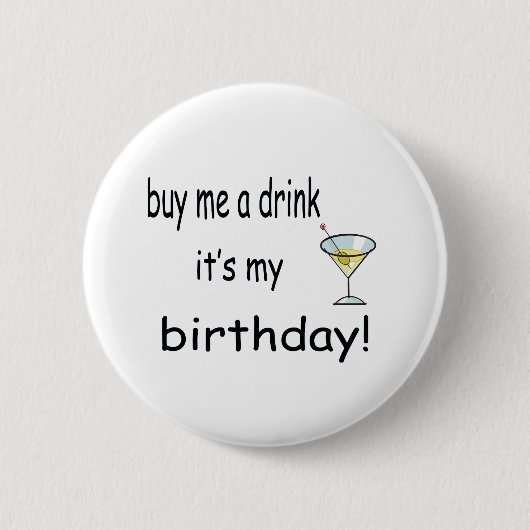 Koop me een Drink Ronde Button 5,7 Cm (Voorkant)