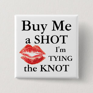 Koop me een handige I m die de knoop bindt Vierkante Button 5,1 Cm